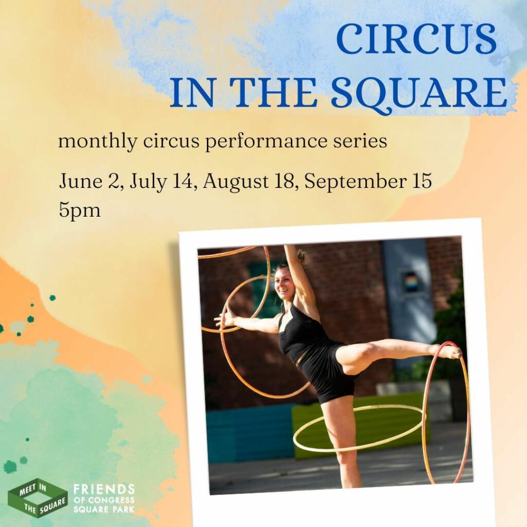 Circus in the Square at Congress Square Park Portland Old Port
