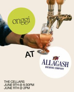 Perfect Pairings: Onggi Ferments & Foods @ The Cellars at Allagash 50 Industrial Way Portland, ME 04103 | Portland | Maine | United States