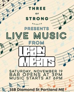 Live music from Lean Meats at Three of Strong Spirits @ Three of Strong Spirits | Portland | Maine | United States