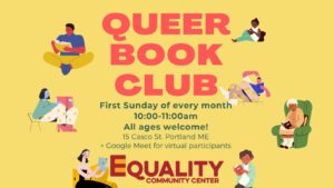 Queer Book Club at the ECC! @ Equality Community Center - ECC | Portland | Maine | United States