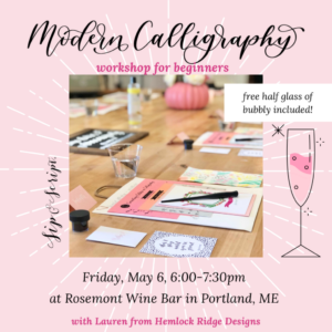 Mother’s Day Calligraphy at Rosemont Market & Wine Bar @ Rosemont Market & Wine Bar | Portland | Maine | United States