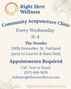 Community Acupuncture Clinic at Stoodio Maine @ Stoodio Maine | Portland | Maine | United States