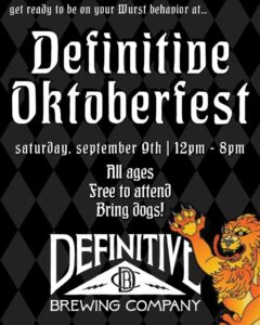 Definitive Brewing Co's Oktoberfest @ Definitve Brewing Co. | Portland | Maine | United States
