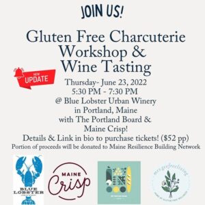 Gluten Free Charcuterie Workshop + Wine Tasting at Blue Lobster Urban Winery @ Blue Lobster Urban Winery | Portland | Maine | United States