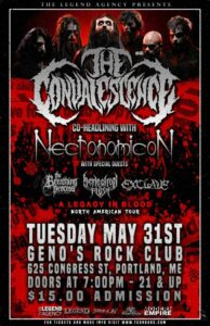 The Convalescence, Necronomicon, The Breathing Process, & More at Geno's Rock Club @ Geno’s Rock Club | Portland | Maine | United States