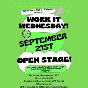 Work it Wednesday at Geno's Rock Club @ Geno’s Rock Club | Portland | Maine | United States