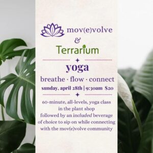 Yoga with Mov(e)volve at Terrarium @ Terrarium | Portland | Maine | United States