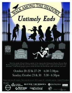 Walk Among the Shadows: Untimely Ends @ Eastern Cemetery | Portland | Maine | United States