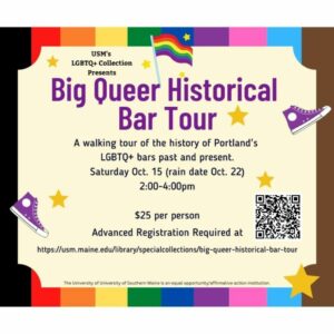 Big Queer Historical Bar Tour @ Equality Community Center, 15 Casco Street, Portland, Maine | Portland | Maine | United States