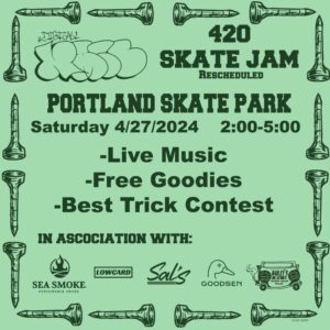 4/20 Skate Jam at Portland Skate Park @ Dougherty Field Skate Park | Portland | Maine | United States