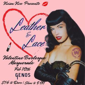Leather and Lace Valentine Burlesque Masquerade at Geno's Rock Club @ Geno's Rock Club | Portland | Maine | United States