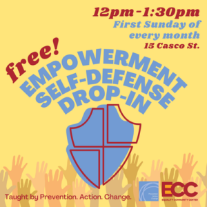 Empowerment Self Defense with Prevention. Action. Change. Monthly Drop-in series at EQUALITY COMMUNITY CENTER @ EQUALITY COMMUNITY CENTER | Portland | Maine | United States