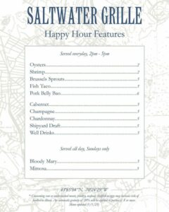 Happy Hour at Saltwater Grille @ Saltwater Grille | South Portland | Maine | United States