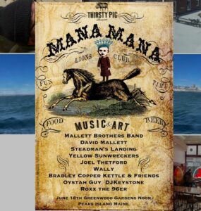 Manamana '23 presented by Thirsty Pig at Peaks Island Lions Club @ Peaks Island Lions Club | Portland | Maine | United States