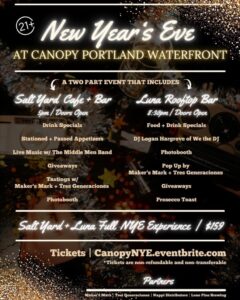 New Year's Eve at The Canopy Portland Waterfront at Canopy @ Canopy Hotel | Portland | Maine | United States