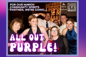 All Out Purple: A Community Spirits Kickoff Event! at Three of Strong Spirits @ Three of Strong Spirits | Portland | Maine | United States