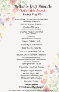 Mother's Day Brunch at Boone's Fish House & Oyster Room @ Boone's Fish House & Oyster Room | Portland | Maine | United States