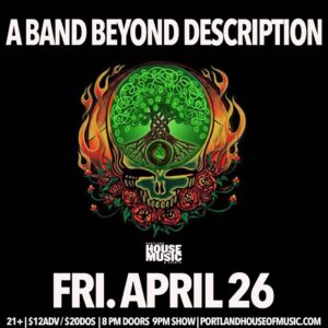 A Band Beyond Description at Portland House of Music @ Portland House of Music | Portland | Maine | United States
