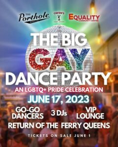 The Big Gay Dance Party at The Porthole with Equality Community Center @ The Porthole | Portland | Maine | United States