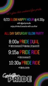 All Day Saturday Glow Party at CycleBar @ CycleBar | Portland | Maine | United States