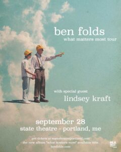 State Theatre Presents Ben Folds @ Portland House of Music | Portland | Maine | United States