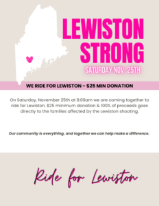 Ride for Lewiston at CycleBar @ CycleBar | Portland | Maine | United States
