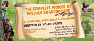 Complete Works of William Shakespeare in Deering Oaks Park @ Deering Oaks Park | Portland | Maine | United States