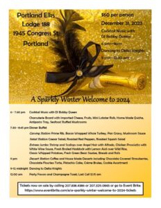 A Sparkly Winter Welcome to 2024 at Portland Elks @ Portland Elks Lodge and Events Center | Portland | Maine | United States