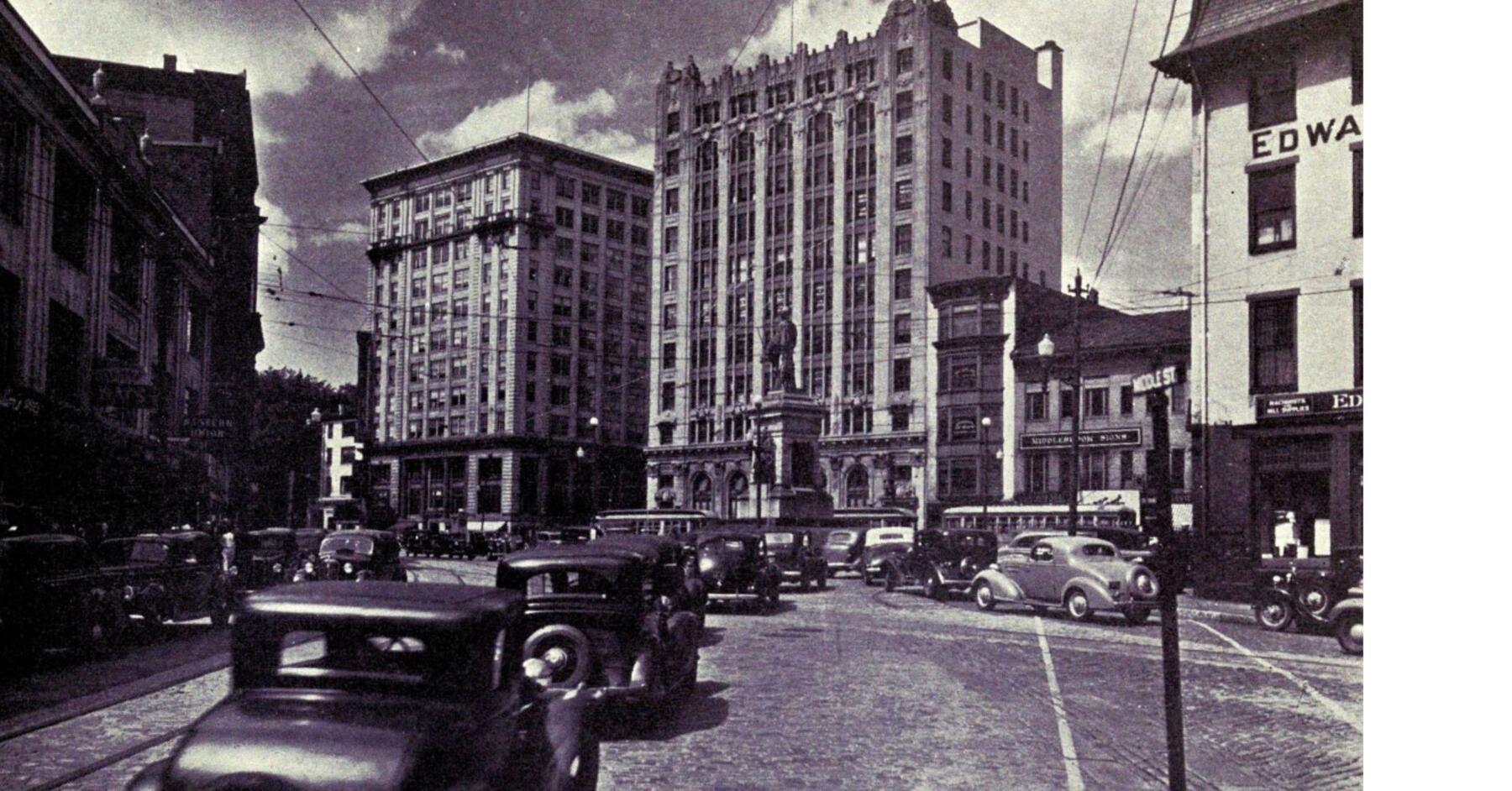 Time & Temperature Building in 1930's courtesy of Portland Maine History 1786 to Present