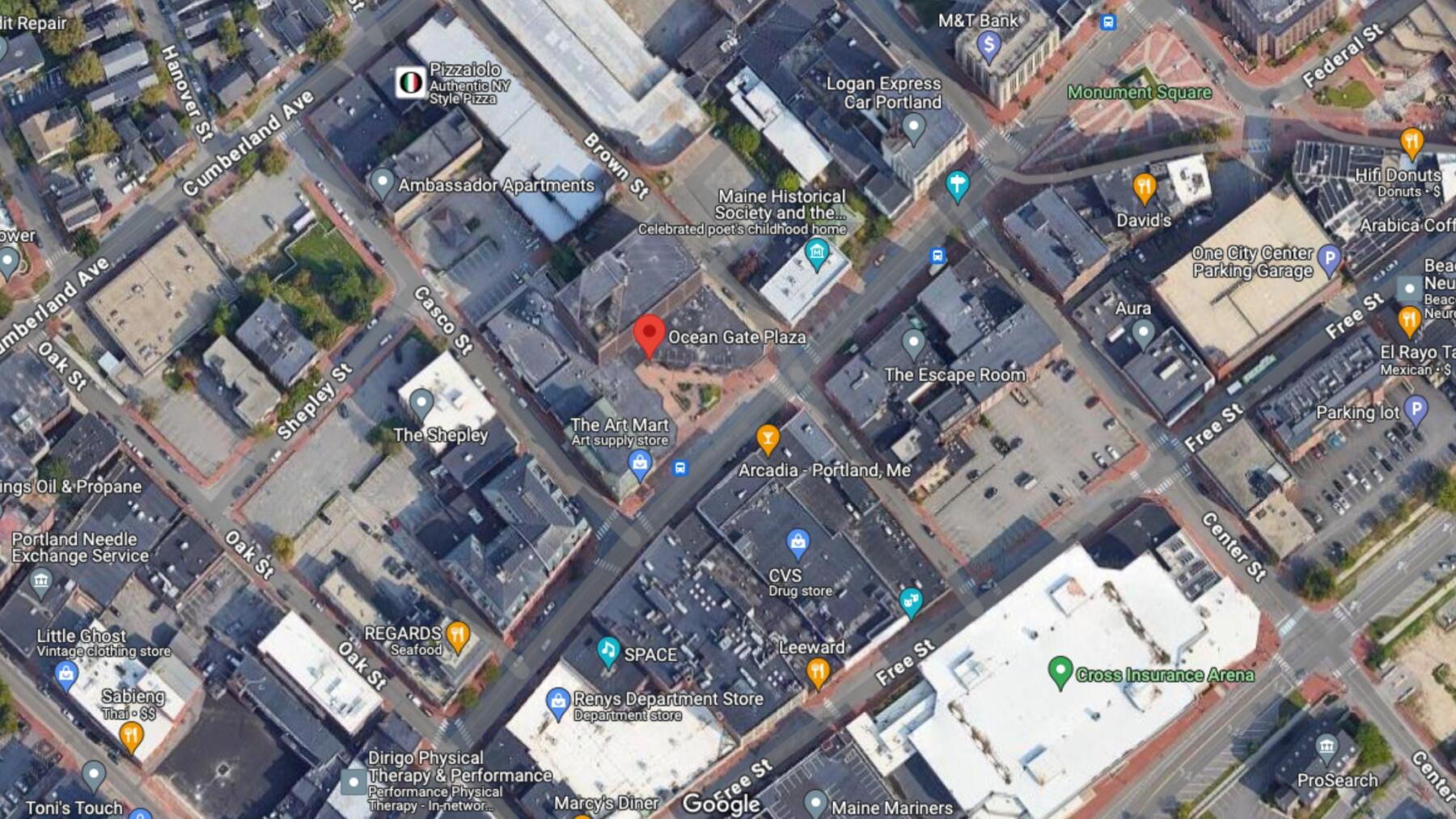 Google Maps View of 511 Congress Street