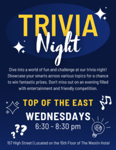 Trivia Night at Top of the East @ Top of the East | Portland | Maine | United States