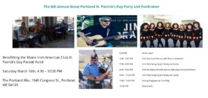 The 6th Annual Great Portland St. Patrick's Day Party and Fundraiser @ Portland Elks Lodge, Ballroom | Portland | Maine | United States