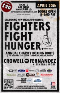 Fighter Fight Hunger at Portland Expo @ Portland Expo | Portland | Maine | United States