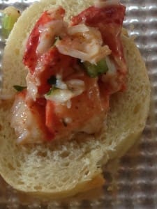 curried lobster roll bites